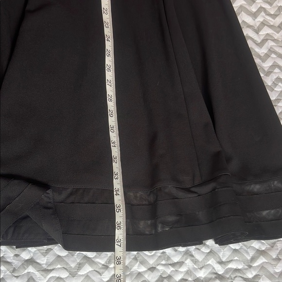 NWT Calvin Klein Black Sleeveless Cocktail Dress Mesh Stripes - Picture 10 of 14